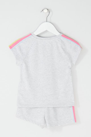 T-shirt en Short Grijs en Roze