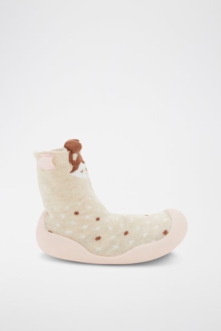 Hoge Pantoffels - Beige - Obaïbi