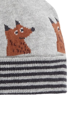 Muts met Pompon - Lichtgrijs - Absorba