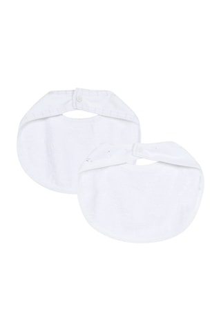 2 Slabbetjes Wit - Absorba