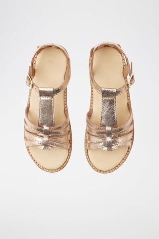 Leren Sandalen Goudkleurig - Okaïdi