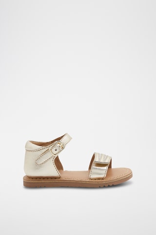 Leren Sandalen - Goudkleurig en Zilverkleurig