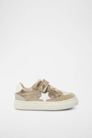 Sneakers - Ecru en Goudkleurig