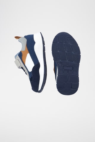 Sneakers - Marineblauw en Grijs