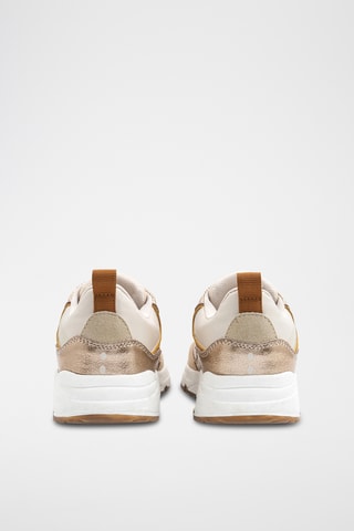 Sneakers - Wit en Mosterdgeel