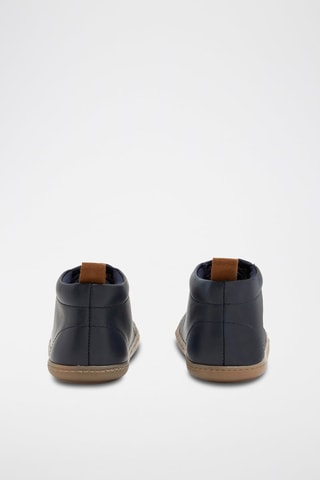 Hoge Leren Sneakers Marineblauw - Obaïbi