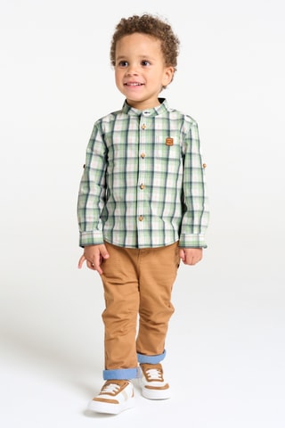 Blouse - Wit en Groen