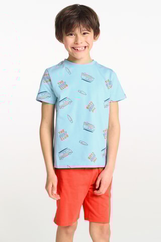 Pyjama - Hemelsblauw en Rood