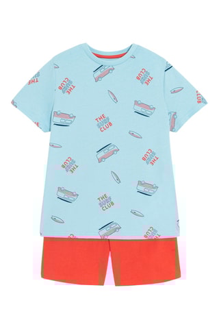 Pyjama - Hemelsblauw en Rood