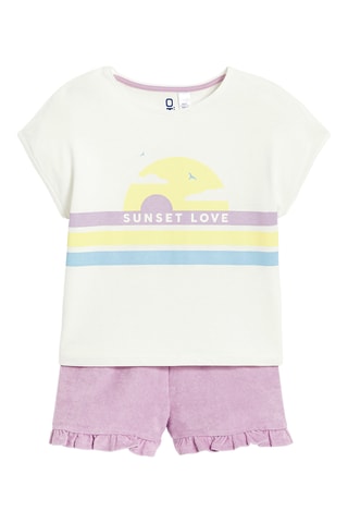 Pyjama - Wit en Gemêleerd Roze