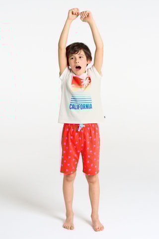 Pyjama - Wit en Rood