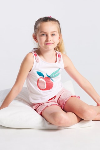 Pyjama Wit en Rood