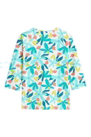 T-shirt. Groen en Wit