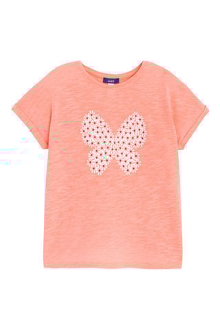 T-shirt - Gemêleerd Zalmroze