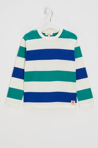 T-shirt - Groen en Wit - Catimini