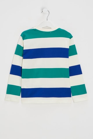 T-shirt - Groen en Wit - Catimini