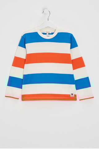 T-shirt - Wit en Blauw - Catimini