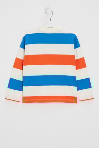 T-shirt - Wit en Blauw - Catimini