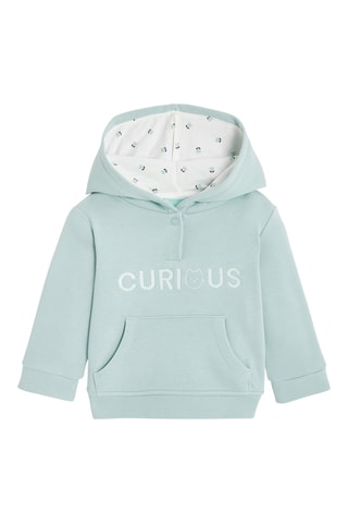 Sweater met Capuchon - Zeegroen