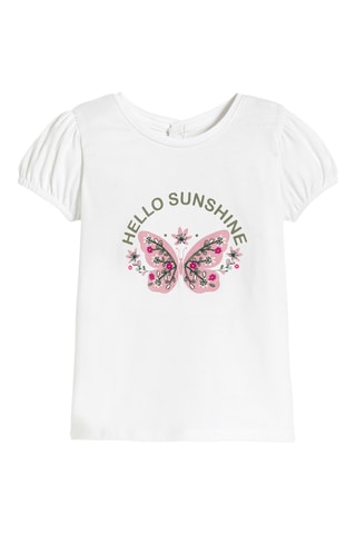 T-shirt en Spijkerrok - Wit en Blauw