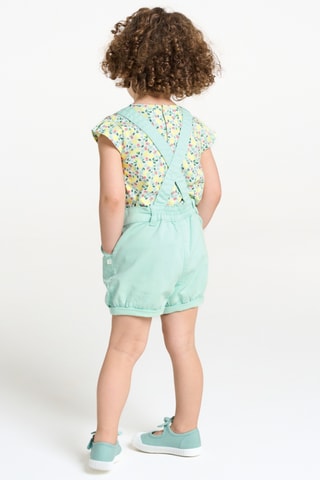 T-shirt en Tuinbroek - Geel en Zeegroen