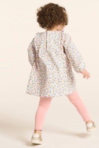 Jurk en Legging - Wit en Roze