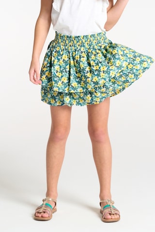 Rok met Ruches - Wit