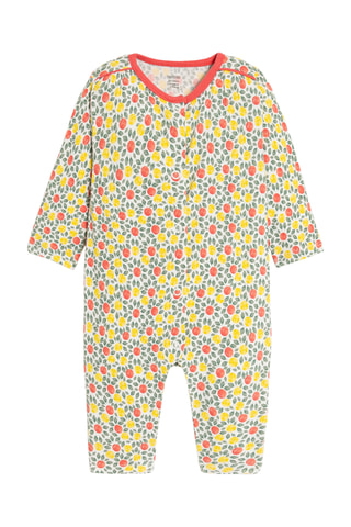 Babygro - Amarelo e rosa