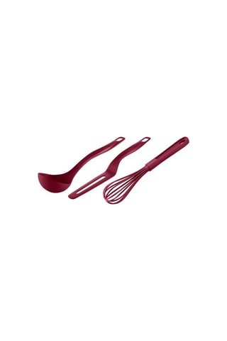 3 ustensiles de cuisine en acier inoxydable Kitchen Tefal - Rouge