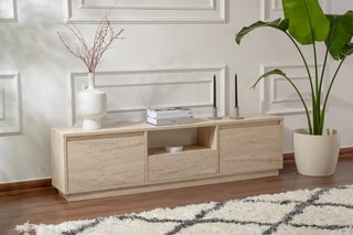 Meuble TV 3 abattants Vanguard - 160 x 42 x 29,5 cm