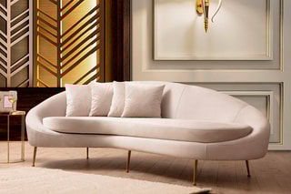 Canapé Eses - Beige - 3 places