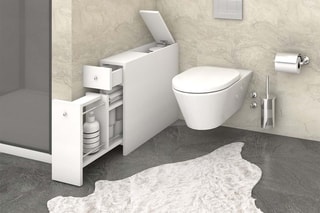 Meuble de salle de bain - 20 x 55 x 60 cm - 19 x 44 x 60 cm