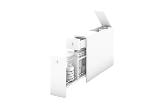 Meuble de salle de bain - 20 x 55 x 60 cm - 19 x 44 x 60 cm
