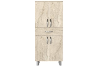 Armoire de salle bain 4 portes Andy - 59,4 x 140 x 31,5 cm