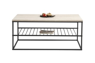 Table basse Asude et noir - 95 x 42 x 55 cm
