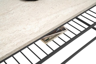 Table basse Asude et noir - 95 x 42 x 55 cm