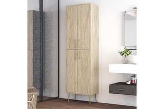 Armoire de toilette 4 portes Berlin A - 187 x 41,5 x 31,5 cm