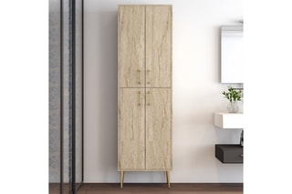 Armoire de toilette 4 portes Berlin A - 187 x 41,5 x 31,5 cm