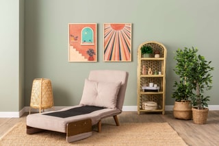 Fauteuil convertible - Rose 