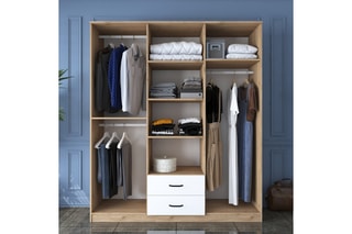 Armoire 6 portes - 180 x 210 x 51,5 cm