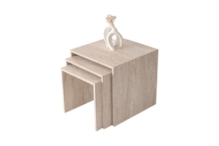 3 tables gigognes - 50 x 50 x 50/45 x 45 x 45/40 x 40 x 40 cm