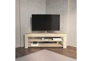 Meuble TV 2 étagères Rita - 120 x 35 x 42 cm