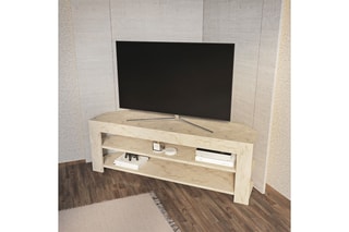 Meuble TV 2 étagères Rita - 120 x 35 x 42 cm