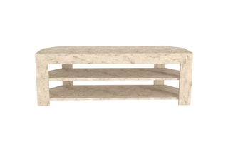 Meuble TV 2 étagères Rita - 120 x 35 x 42 cm