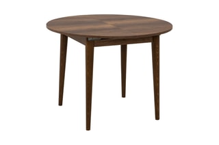 Table à manger extensible Vina 139 - Pieds en bois - Longueur 100 à 131 cm