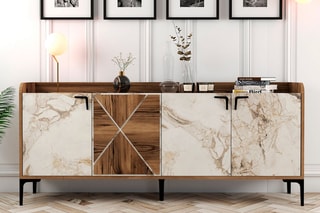 Bahut 4 portes - 180 x 35 x 78 cm