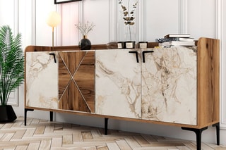 Bahut 4 portes - 180 x 35 x 78 cm