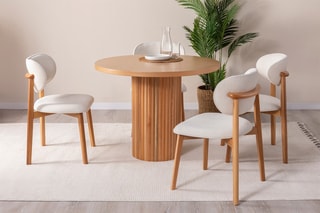 Table à manger Sherion - 100 x 75 x 100 cm