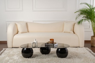 Table basse en verre Sphere - 120 x 30 x 70 cm