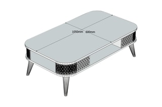 Table basse Eylul - 105 x 35 x 60 cm